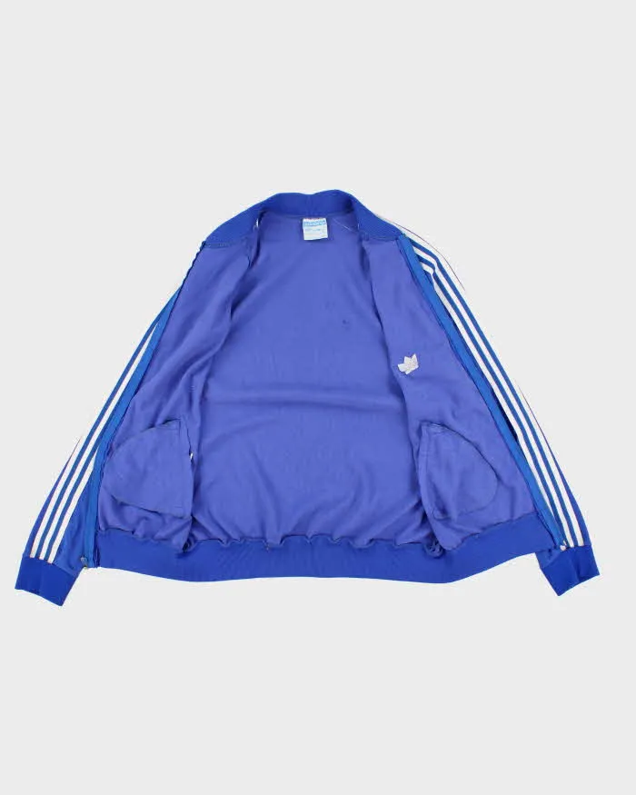70's/80's Vintage Men's Blue Adidas ATP Zip Up Track Jacket - M