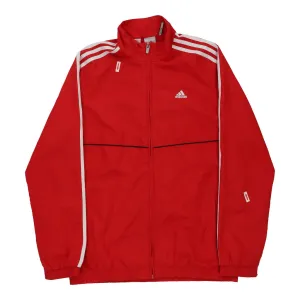 Age 15-16 Adidas Track Jacket - XL Red Polyester