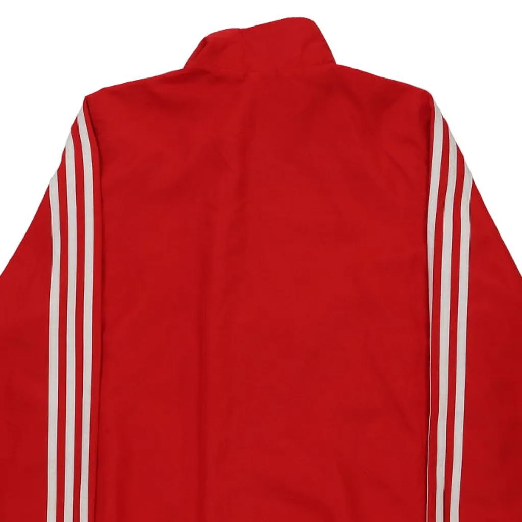 Age 15-16 Adidas Track Jacket - XL Red Polyester
