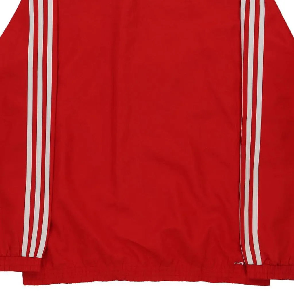 Age 15-16 Adidas Track Jacket - XL Red Polyester