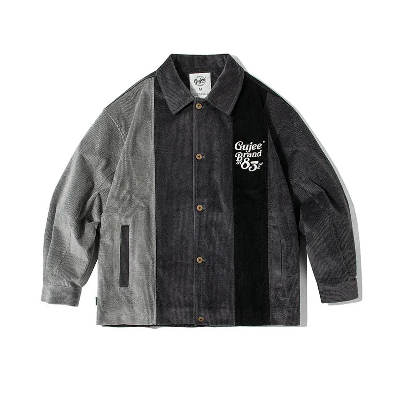 Aidase mens outfits Retro Casual Coat Men Autumn Thin Windbreaker Harajuku Embroidery Coat Unisex Oversize Casual Patchwork Fashion Baseball Jackets