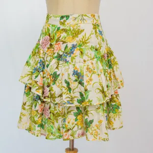 Alemais Floral-print Pleated Skirt