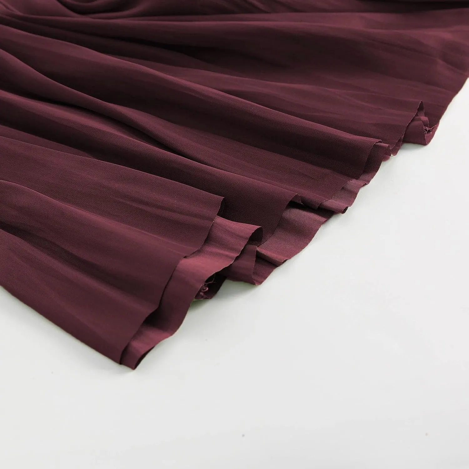 Amazhiyu Womens Pleated A Line High Waist Midi Skirt with Drawstring Elastic Waistband