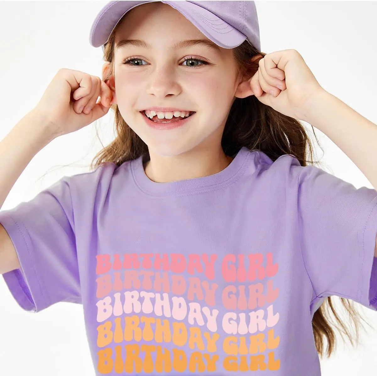 Birthday Girl Shirt 2nd 3rd 4th 5th 6th 7th 8th 9th Girls Birthday Tshirts Cotton Short Sleeve Tees