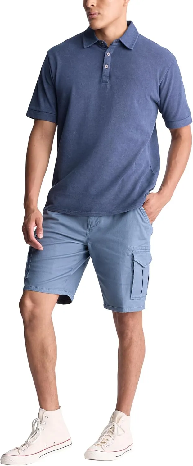 Buffalo David Bitton Men's Short Sleeve Light Weight Pique Polo