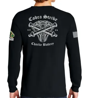 Cobra Strike Long Sleeve 50-50 Blend Unisex Shirt. This shirt IS approved for PT