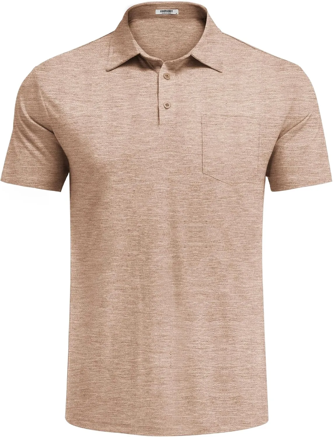 COOFANDY Mens Polo Shirts Short Sleeve Casual Golf Shirt Basic Solid Color Collared T-Shirt Stylish Summer Polo T Shirt