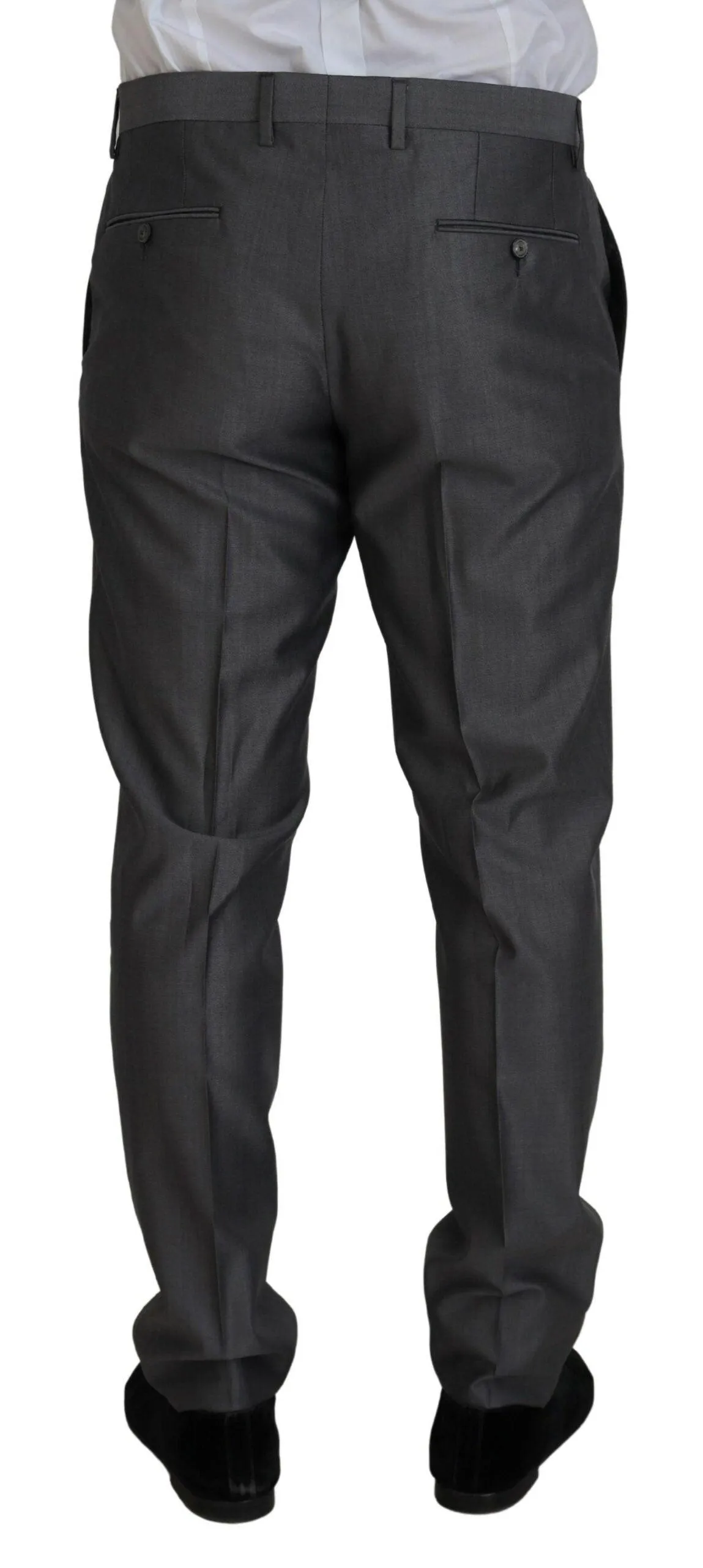 Dolce & Gabbana Sicilia 3 Piece Suit In Dark Gray
