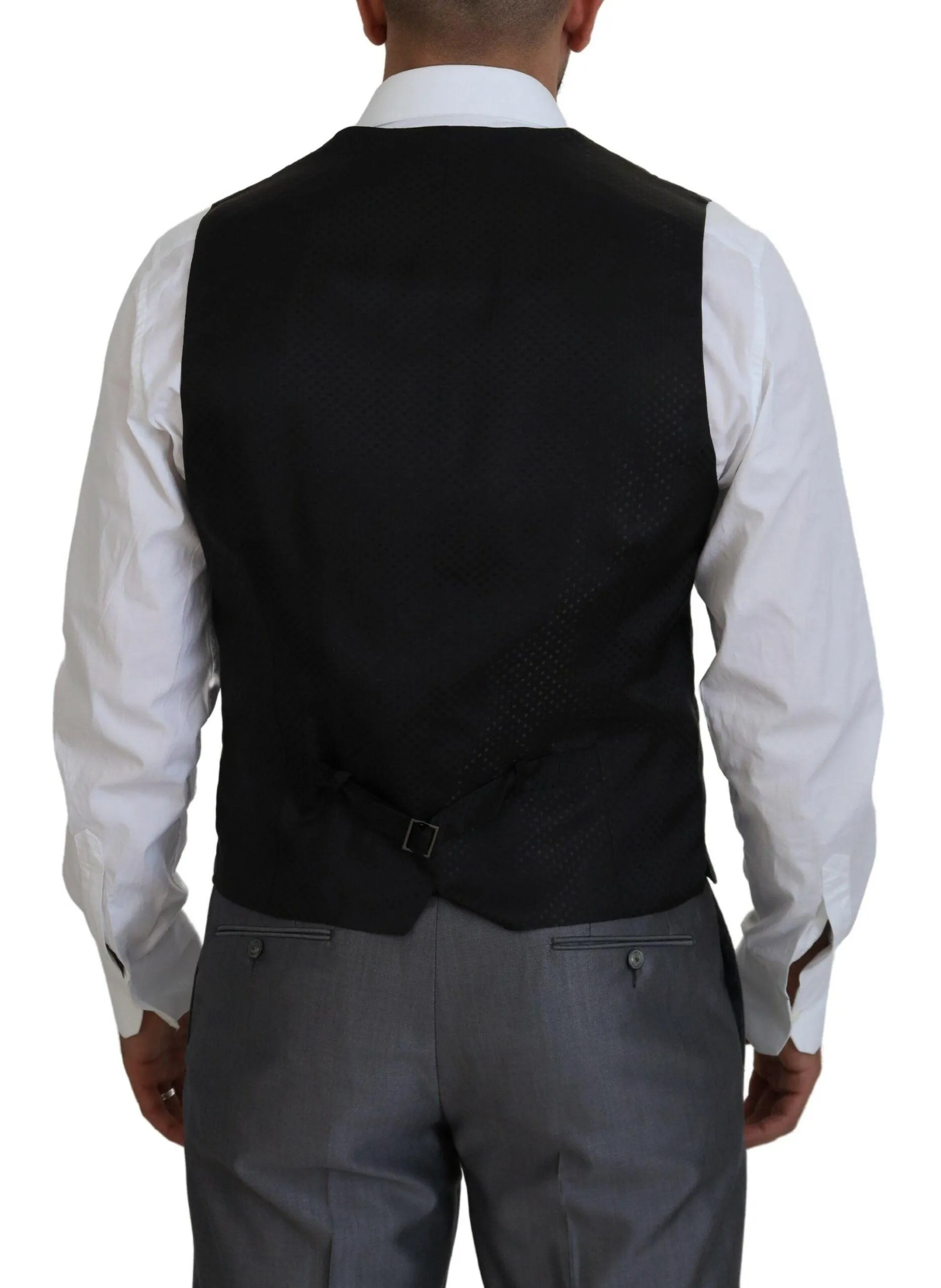 Dolce & Gabbana Sicilia 3 Piece Suit In Dark Gray