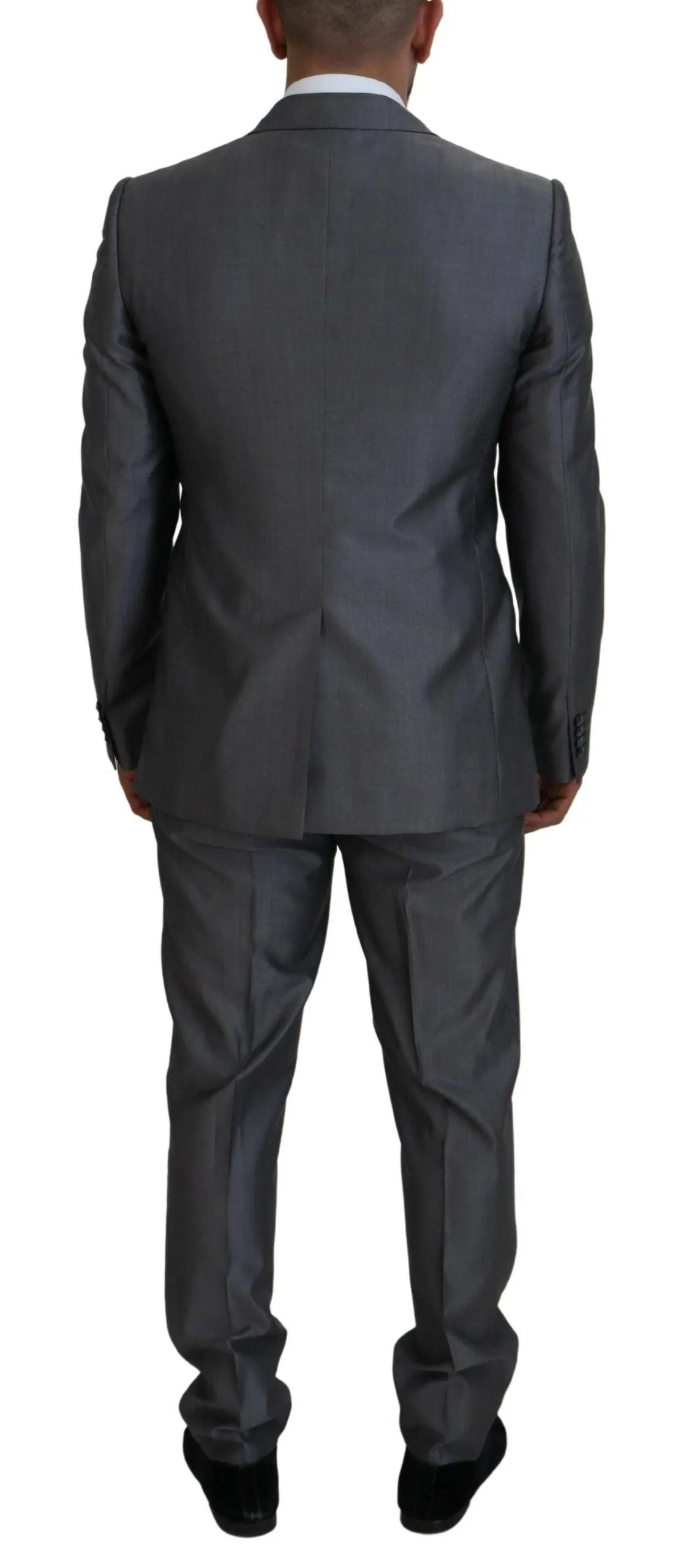 Dolce & Gabbana Sicilia 3 Piece Suit In Dark Gray