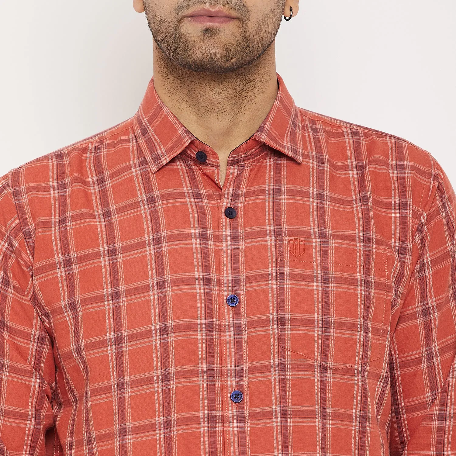 Duke Men Stardust Cotton Full Sleeve Shirt (SDO5KCK)
