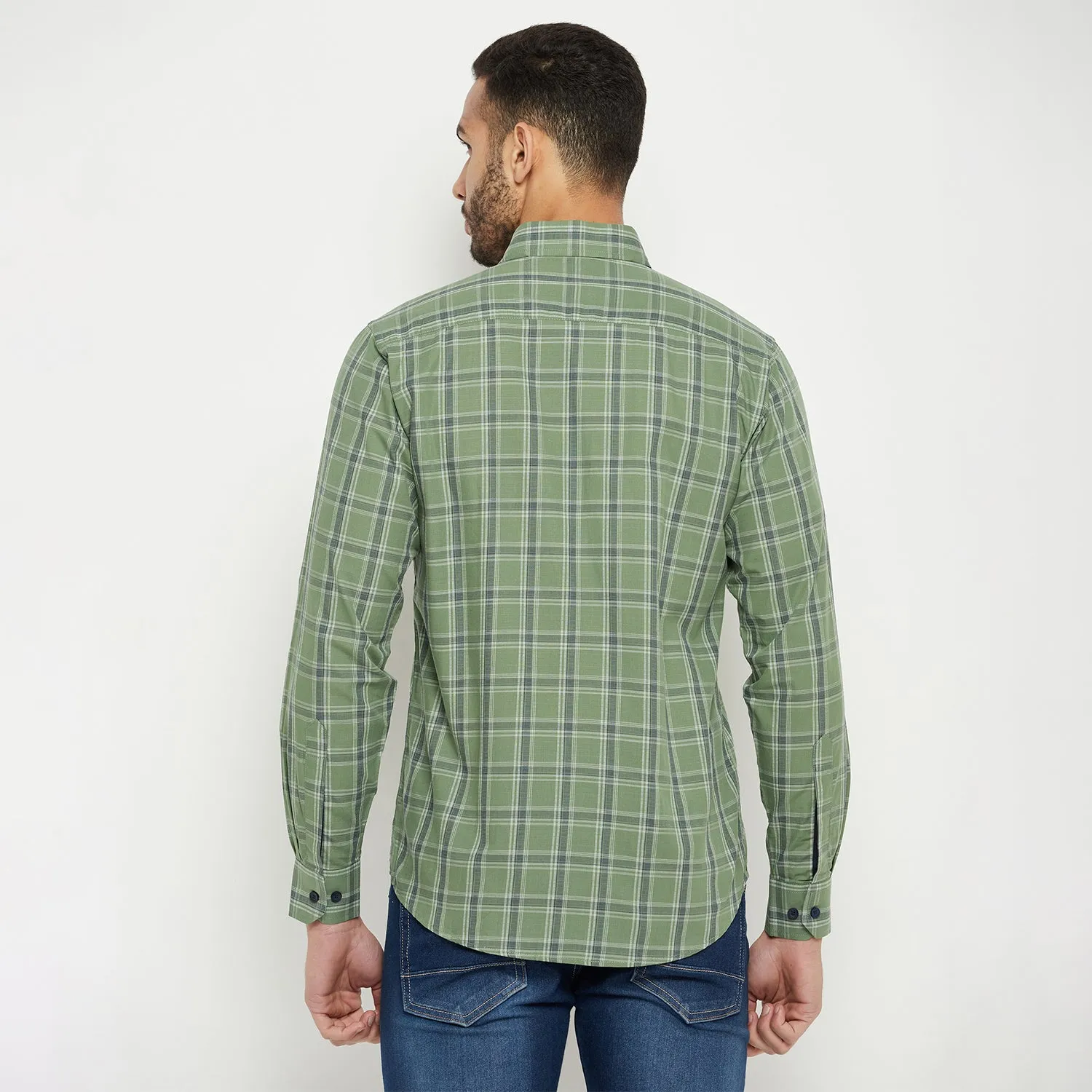 Duke Men Stardust Cotton Full Sleeve Shirt (SDO5KCK)