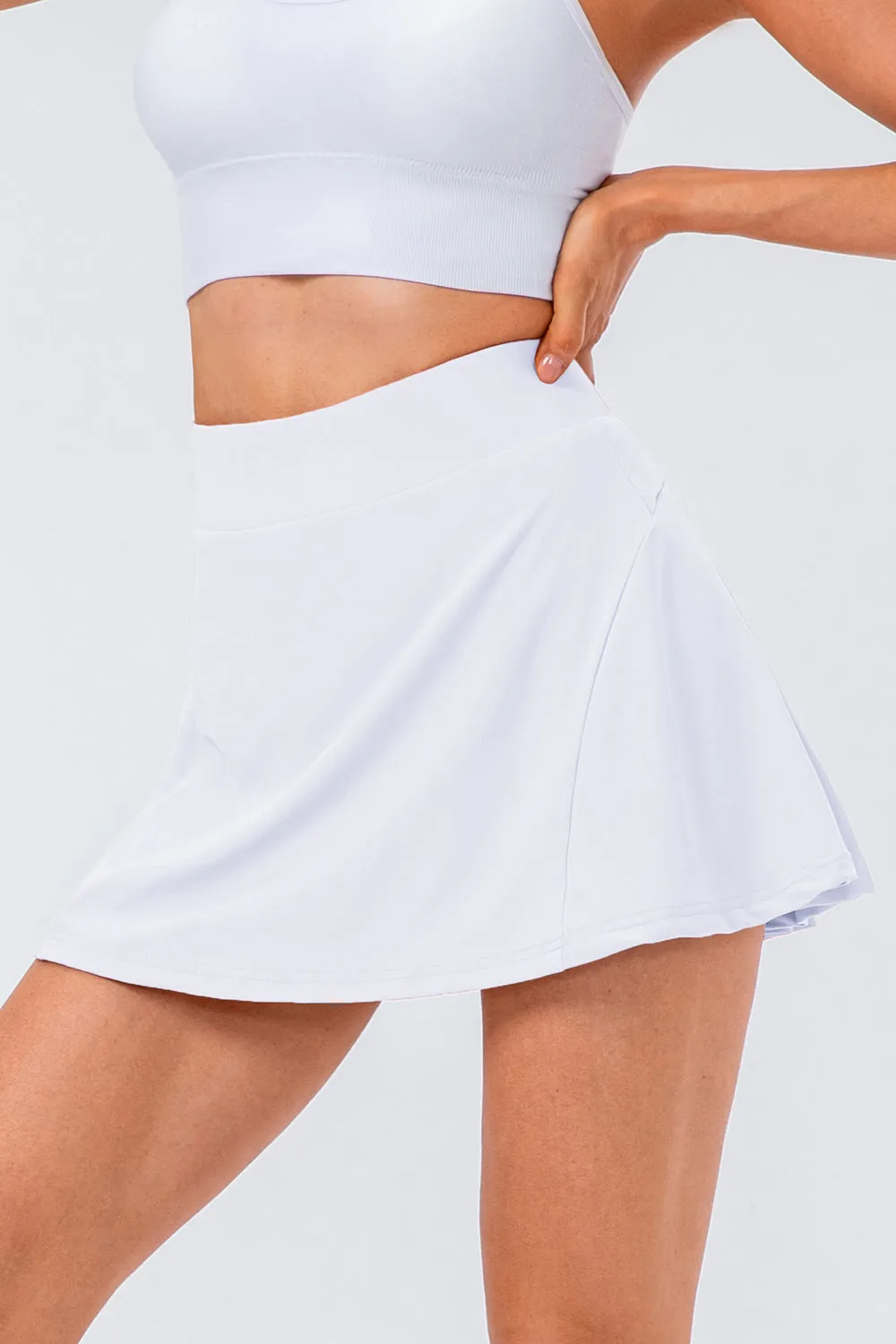 Elise High Waist Pleated Active Skirt