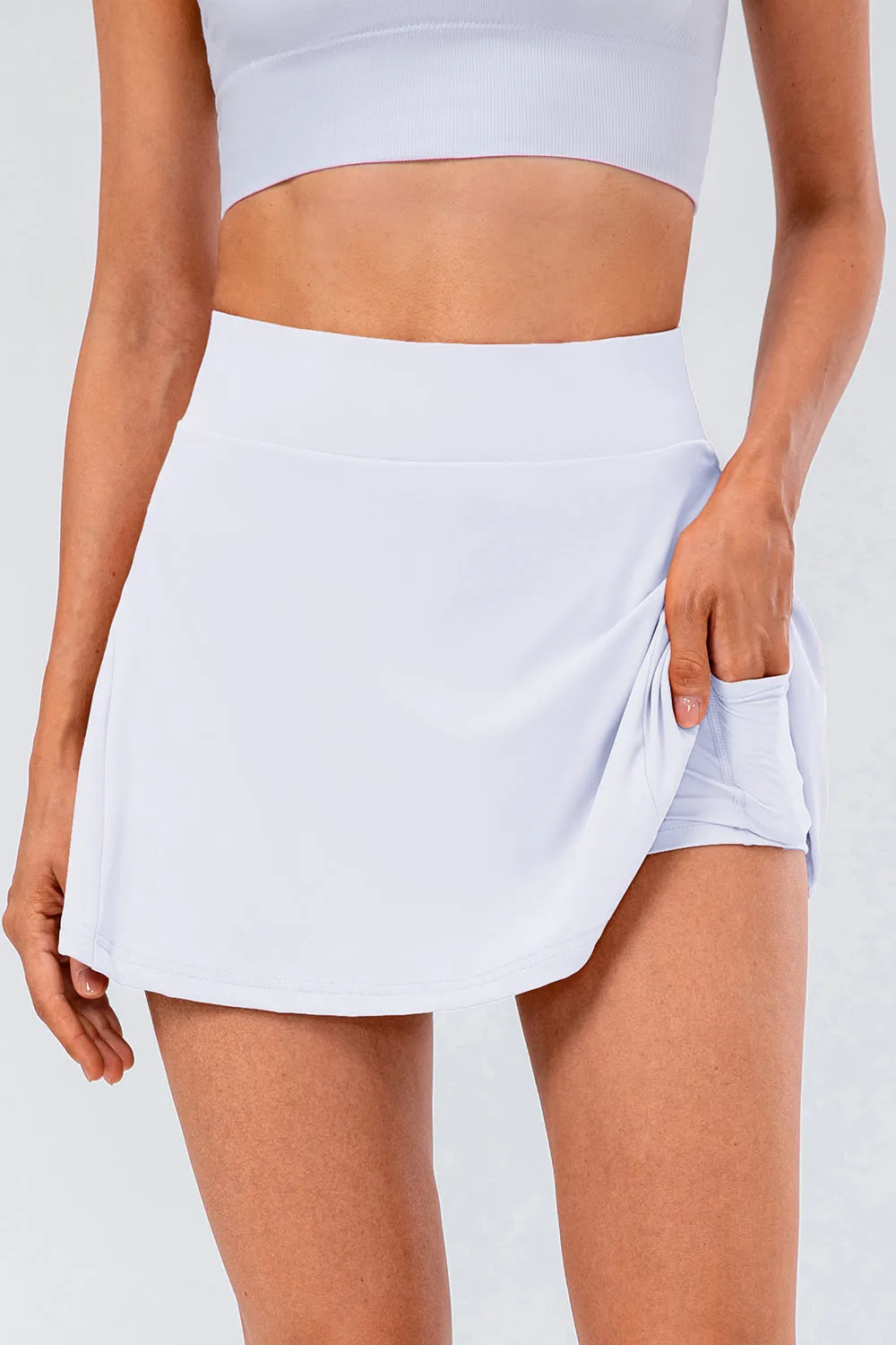 Elise High Waist Pleated Active Skirt