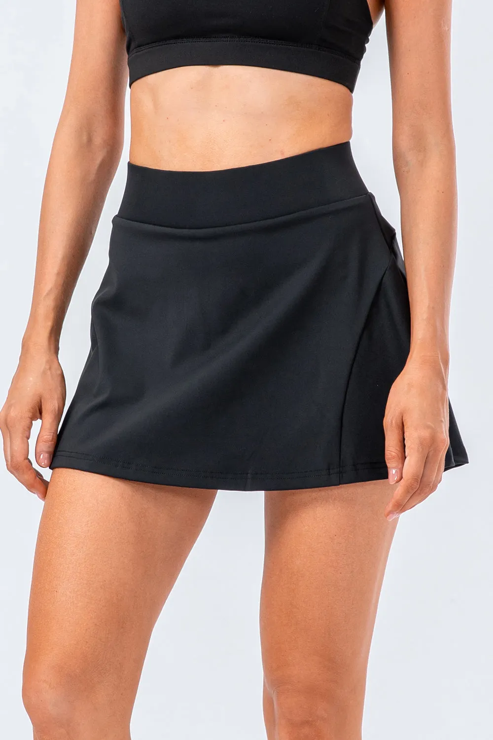 Elise High Waist Pleated Active Skirt