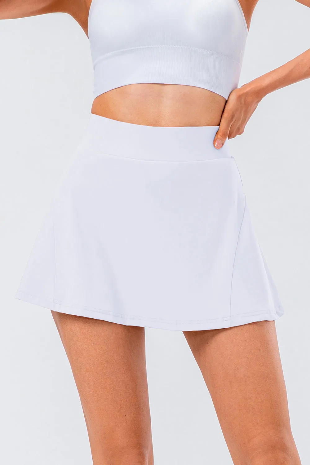 Elise High Waist Pleated Active Skirt
