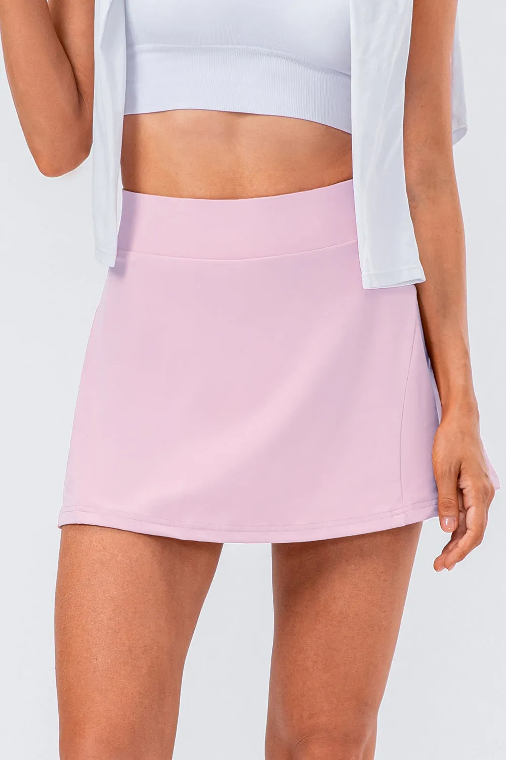 Elise High Waist Pleated Active Skirt