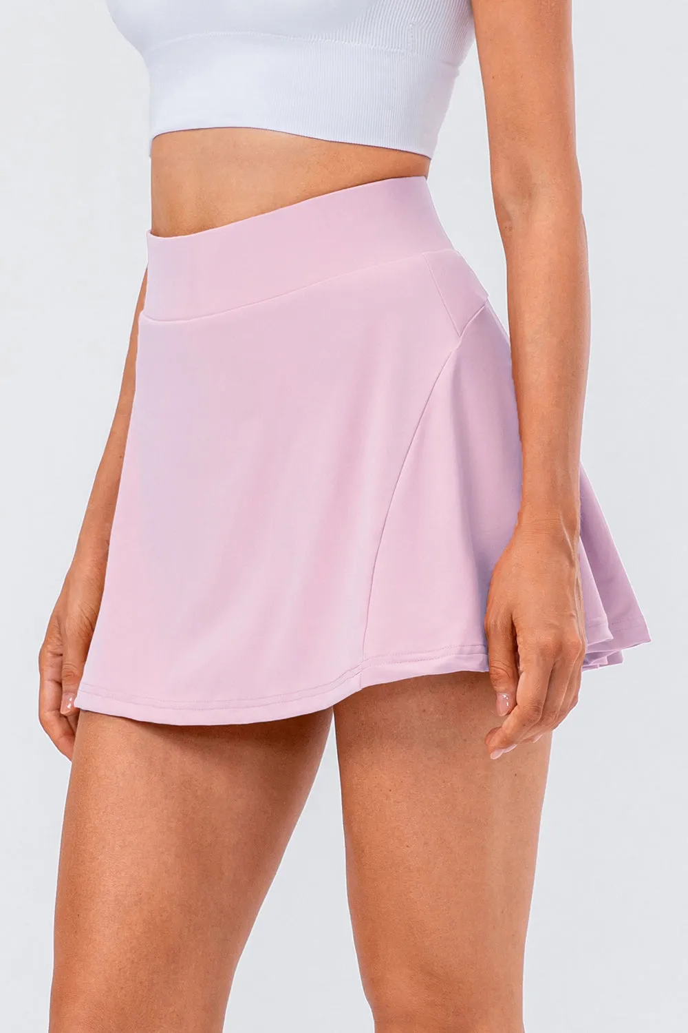 Elise High Waist Pleated Active Skirt