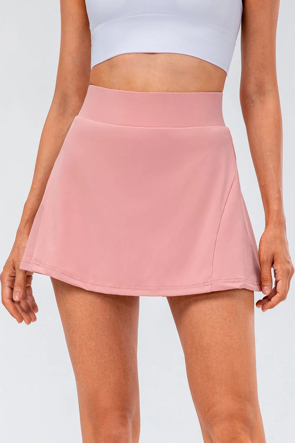 Elise High Waist Pleated Active Skirt