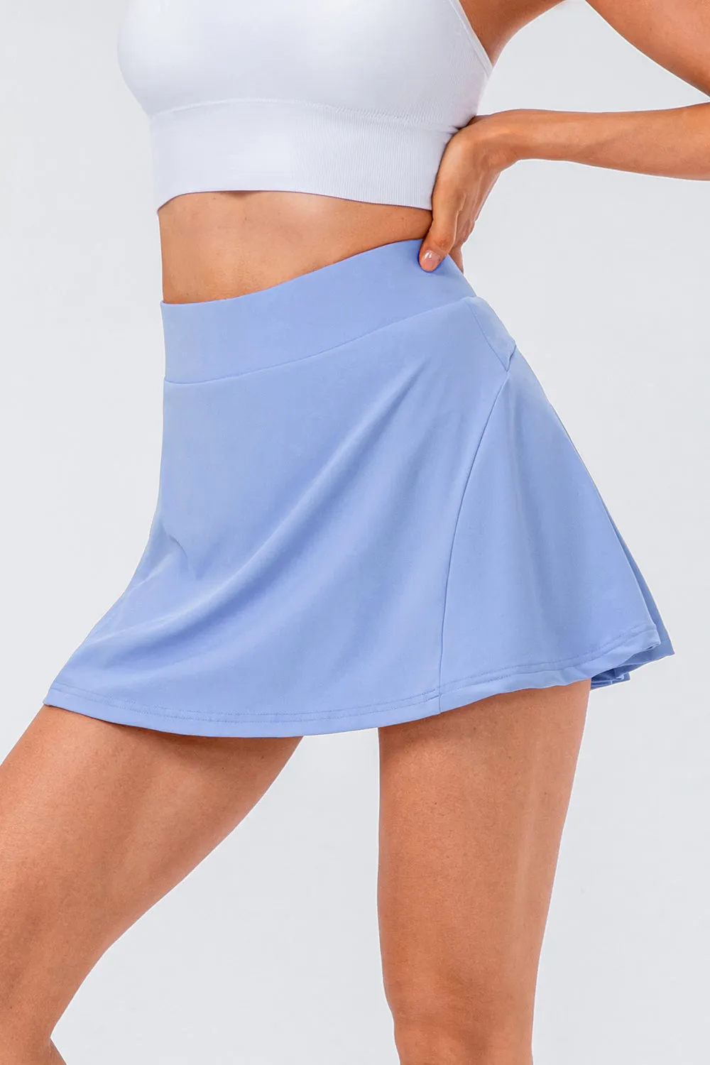 Elise High Waist Pleated Active Skirt