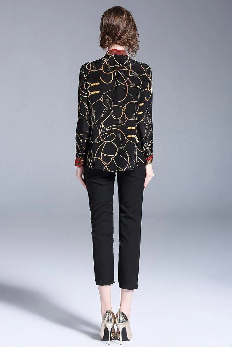 Fashion Blouse Women Elegant Chiffon Blouse