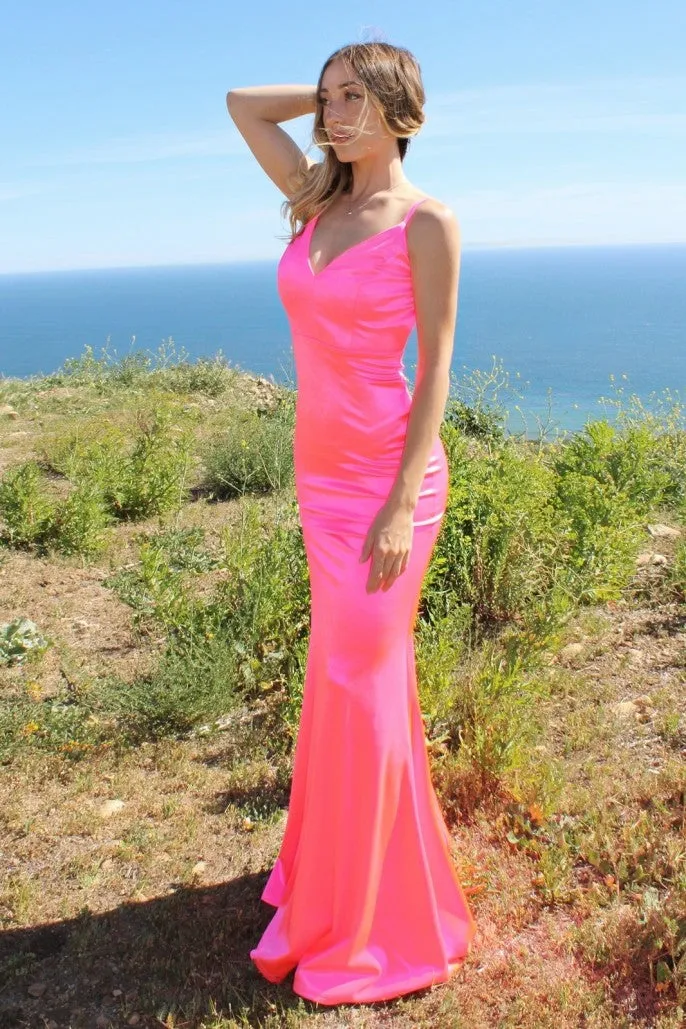 Feel So Close | Neon Open Back Gown | LaDivine SE016