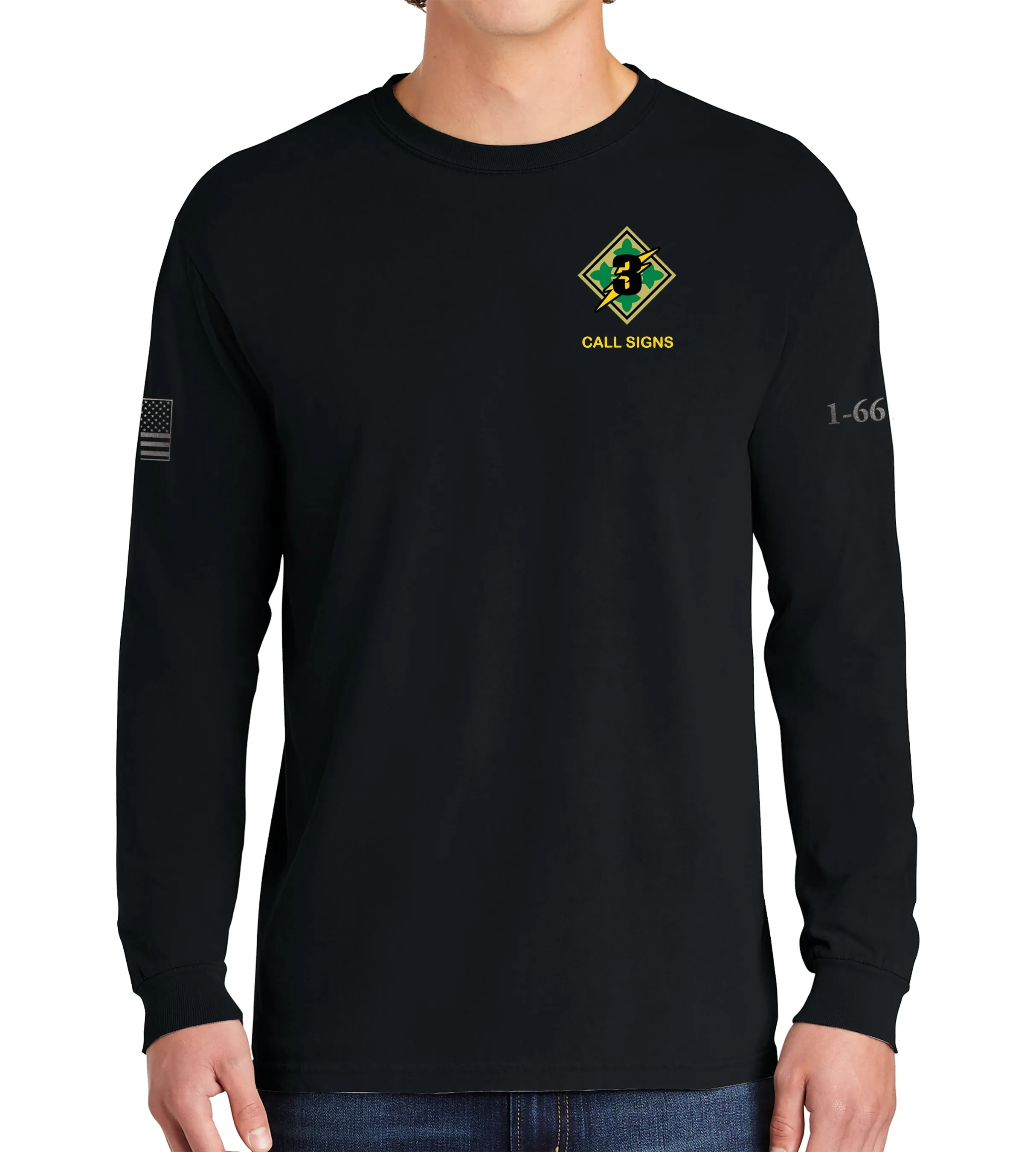 Hellhound Long Sleeve 50-50 Blend Unisex Shirt. This shirt IS approved for PT
