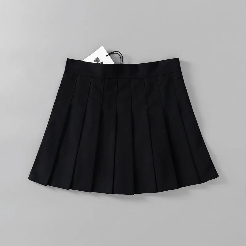 High Quality Autumn Spring Tb style Tennis Skirt A-line Pleated Skirt high waist Casual Smart