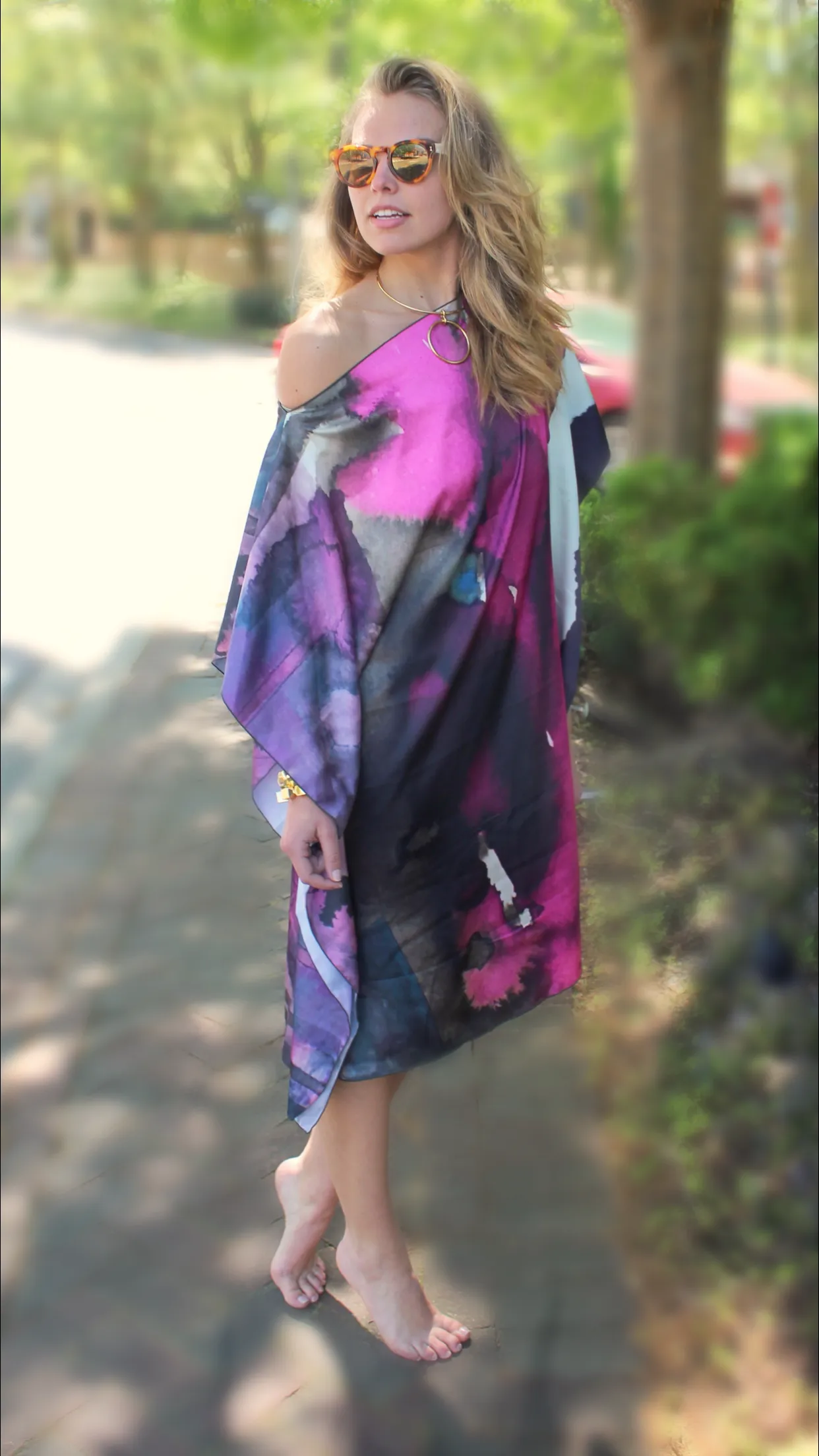 Kaftan Short Dress