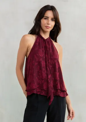 Marion Jacquard Sleeveless Top