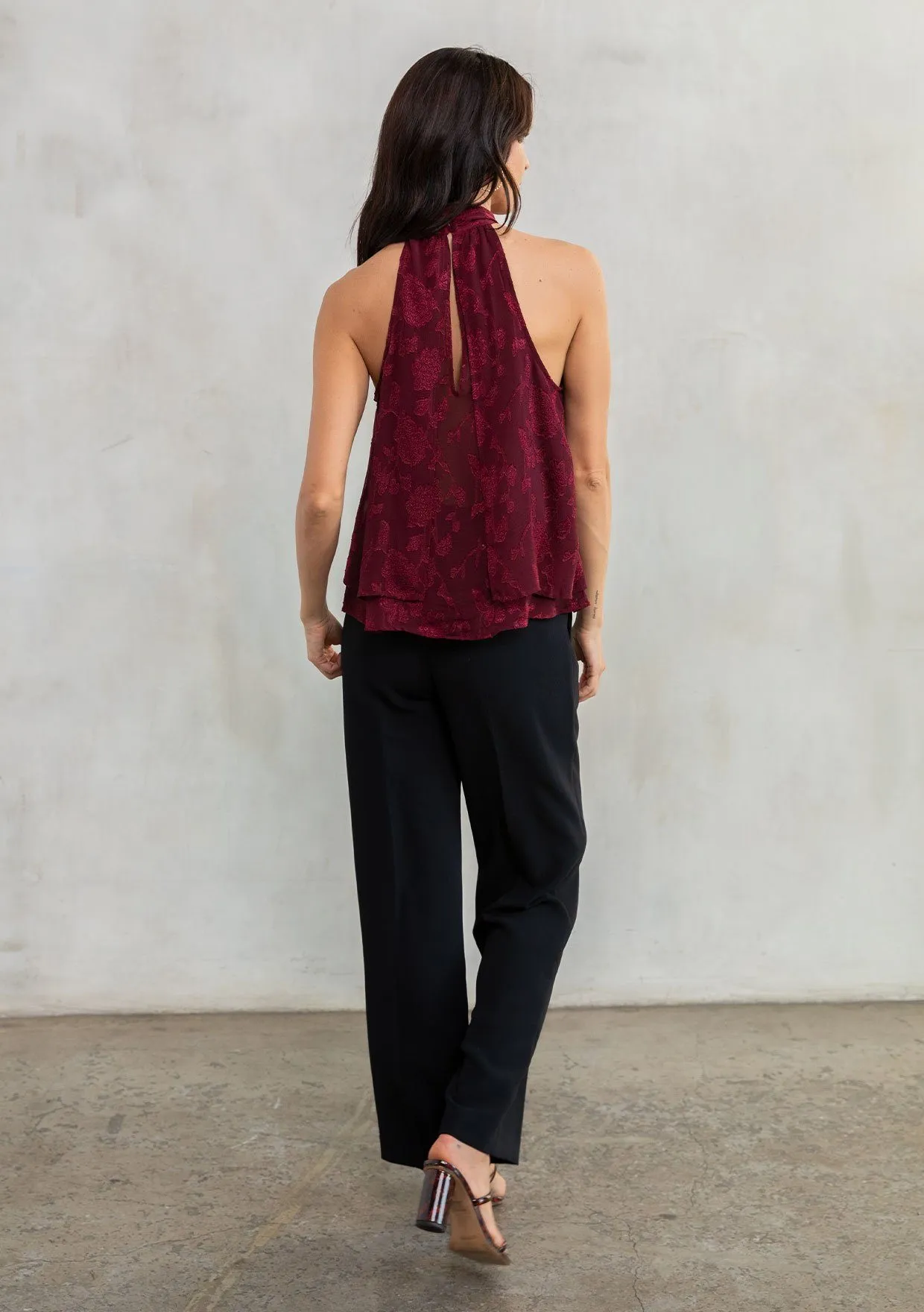 Marion Jacquard Sleeveless Top