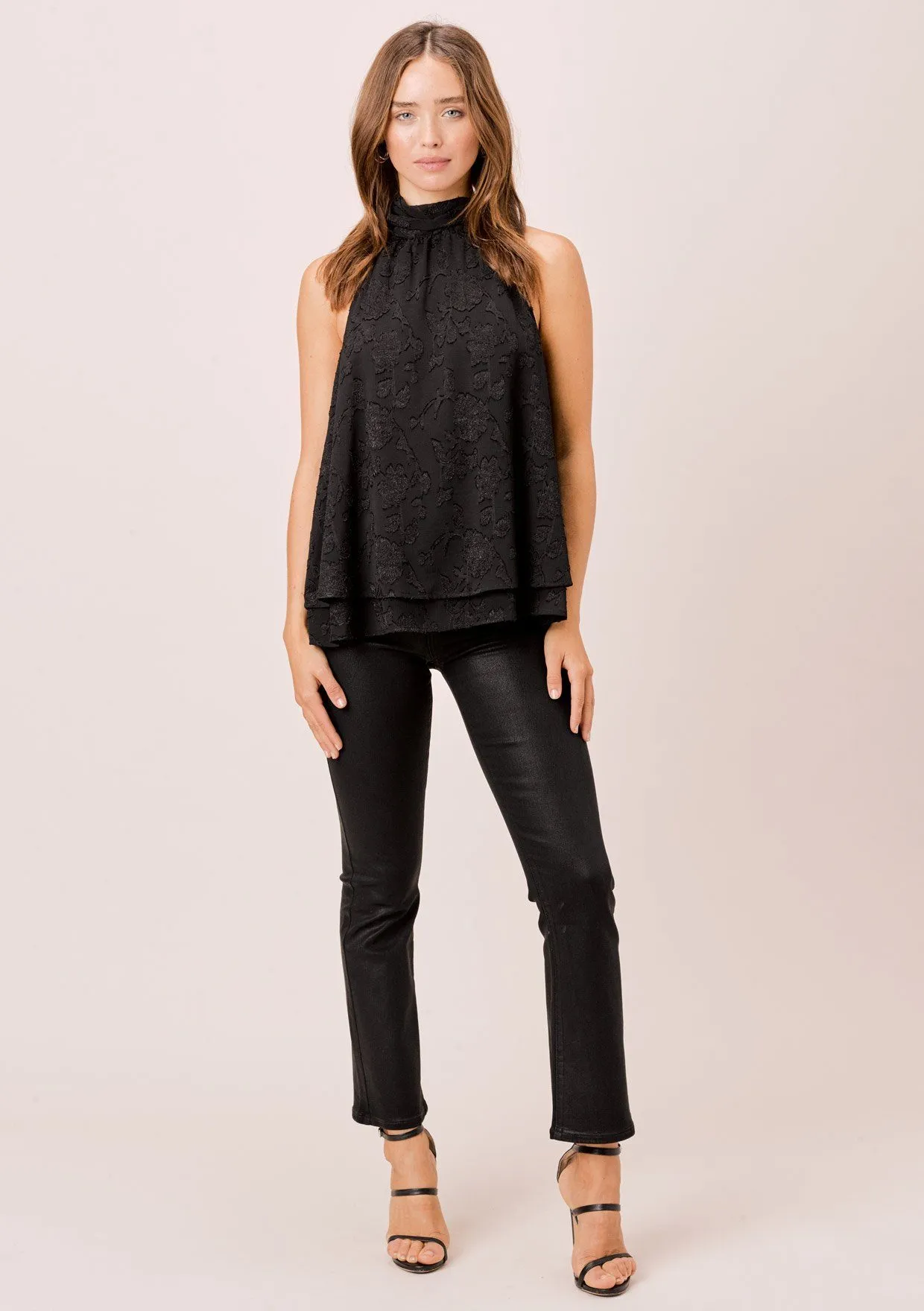Marion Jacquard Sleeveless Top