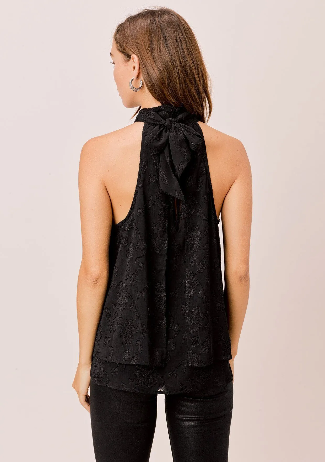 Marion Jacquard Sleeveless Top