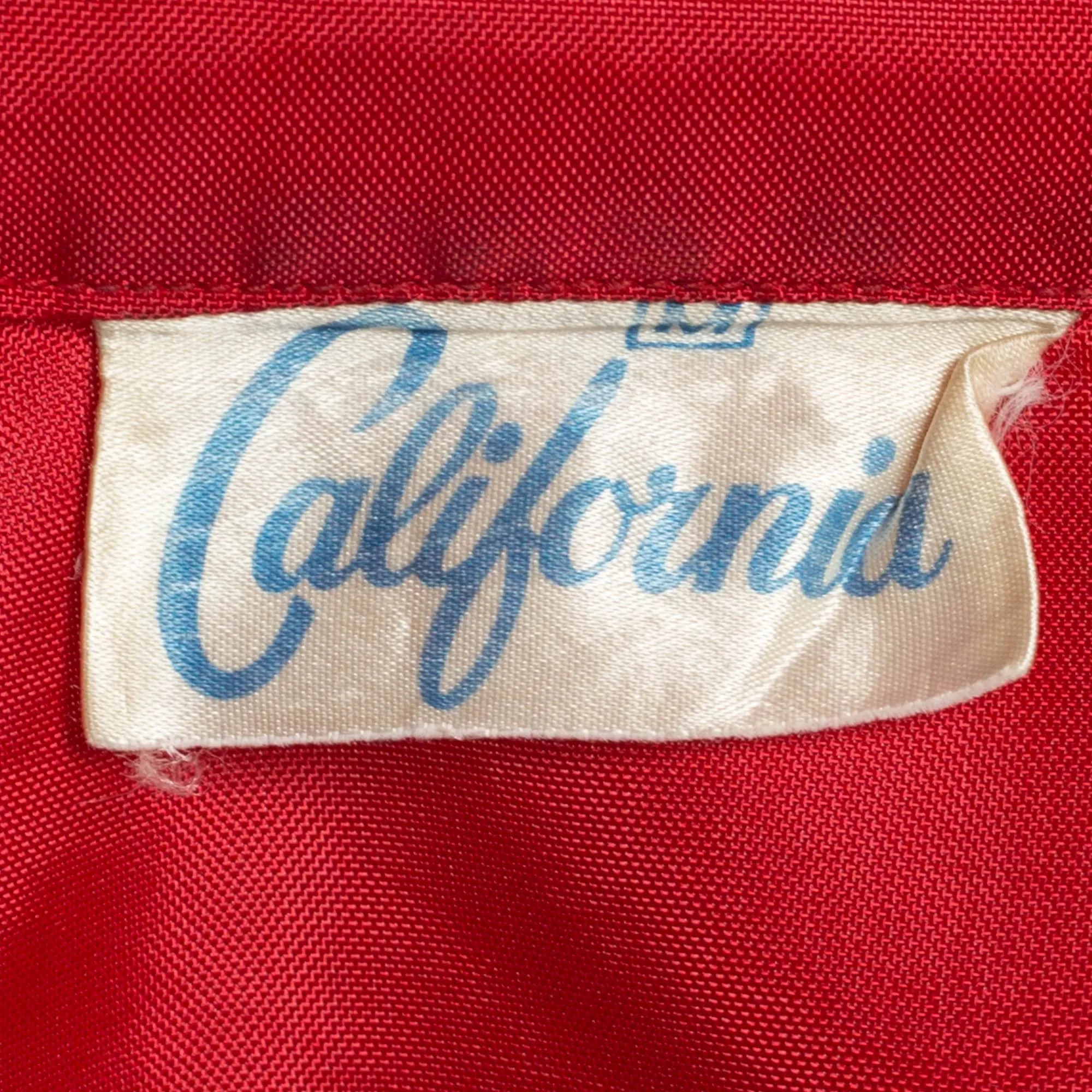 Medium 70s Red White Blue Satin Striped Windbreaker