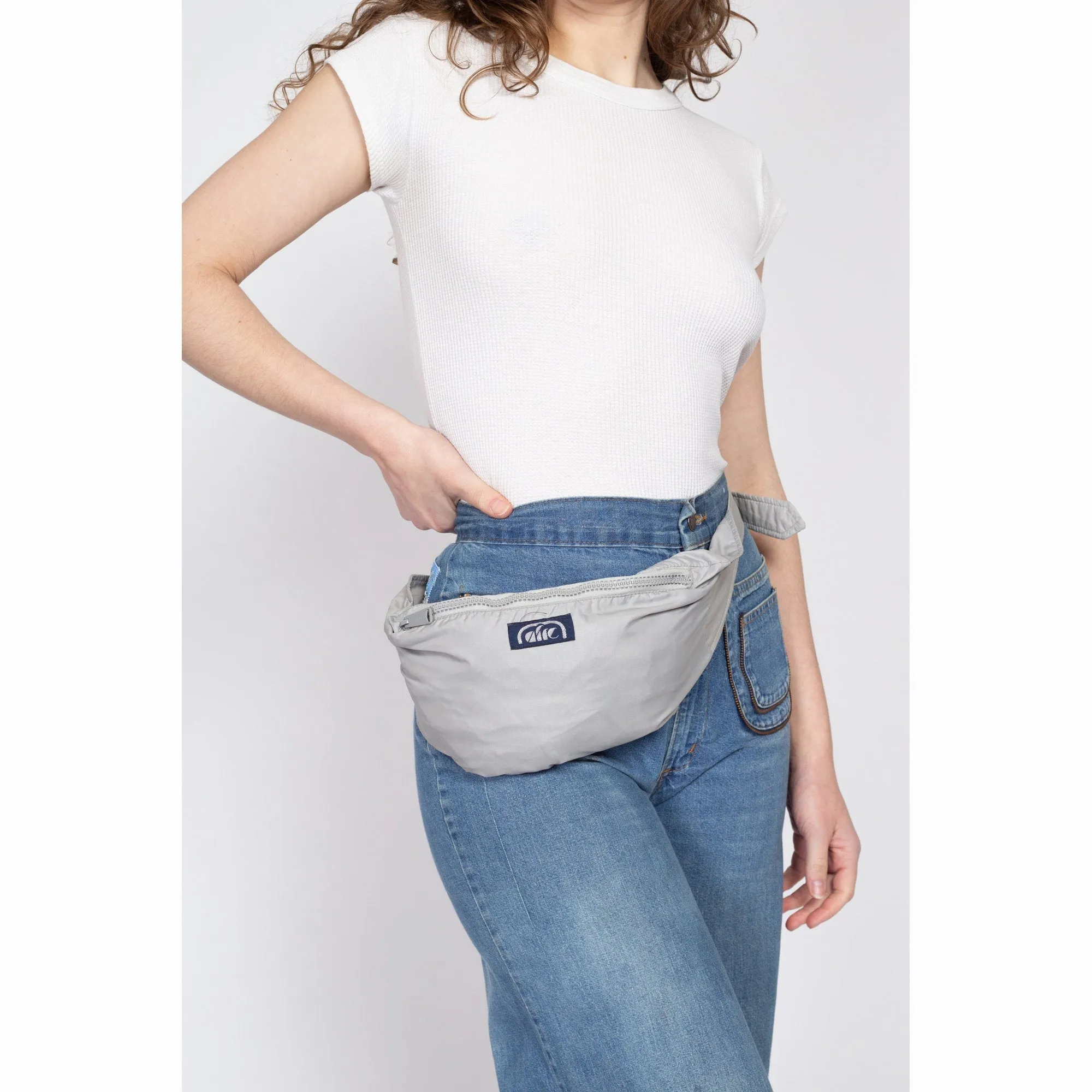 Medium 80s Convertible Windbreaker Crossbody Bag Jacket