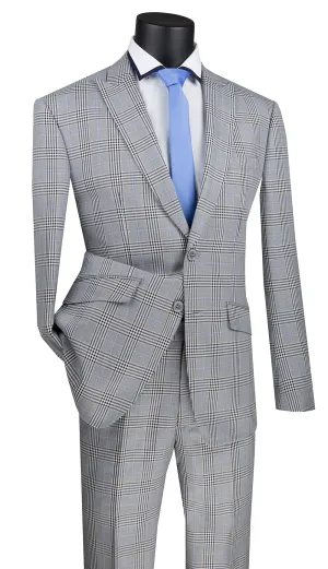 Men's Slim Fit Suit S2RW-1-Gray