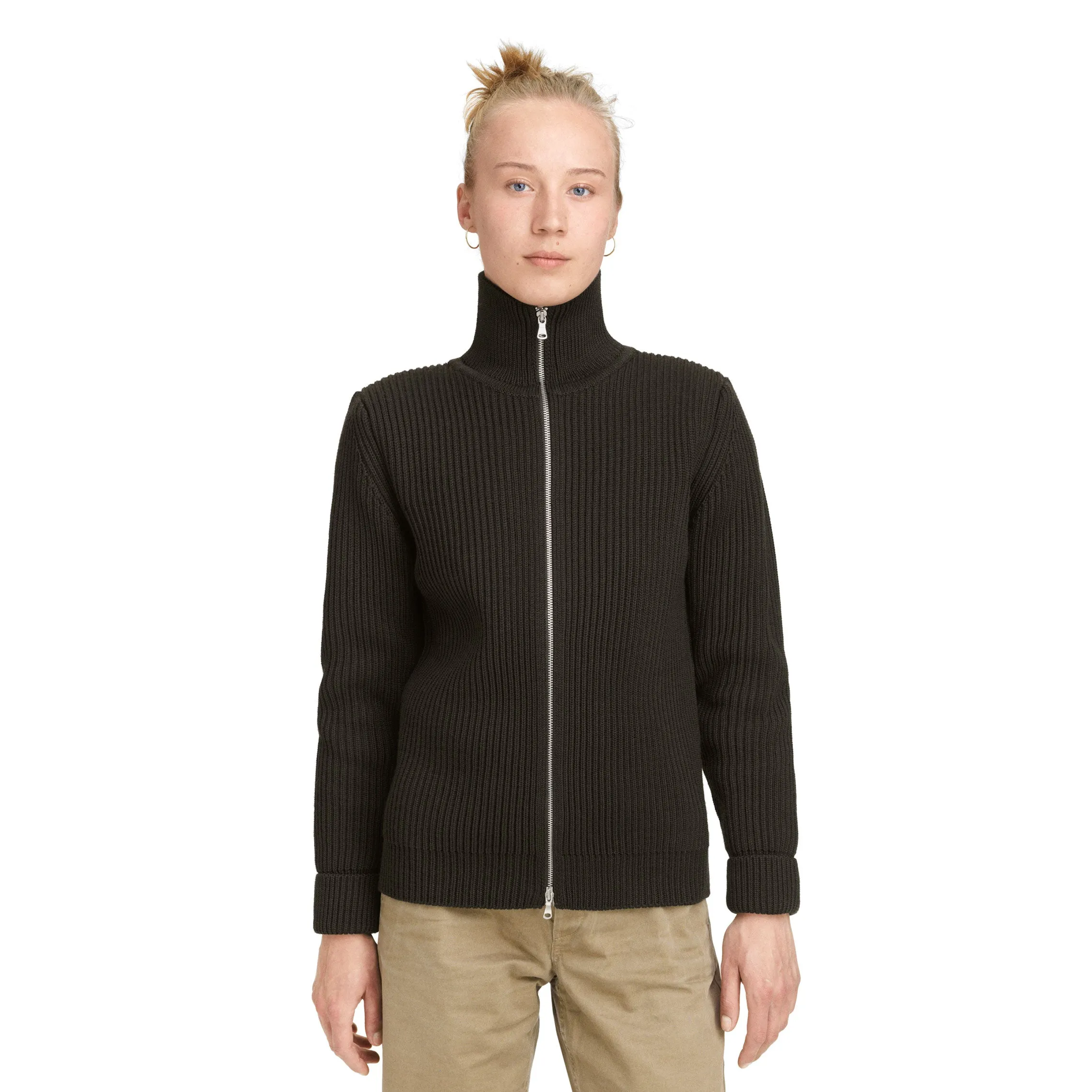 Navy Full-Zip Navy Blue