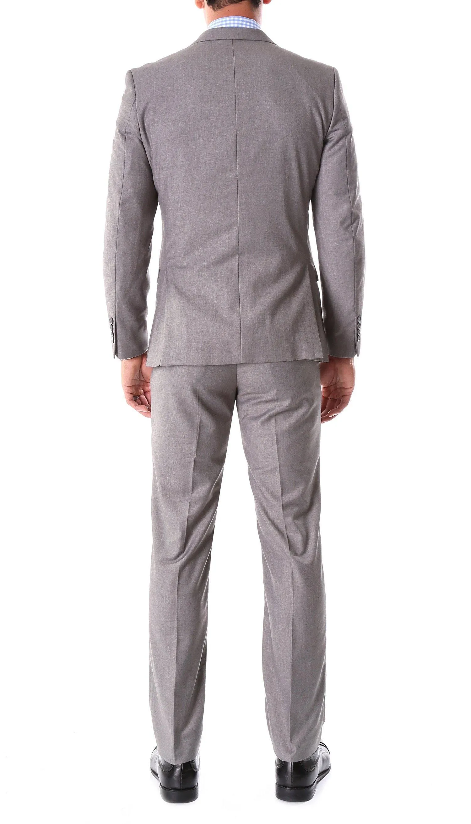 Oslo Collection - Slim Fit 2 Piece Suit Color Grey