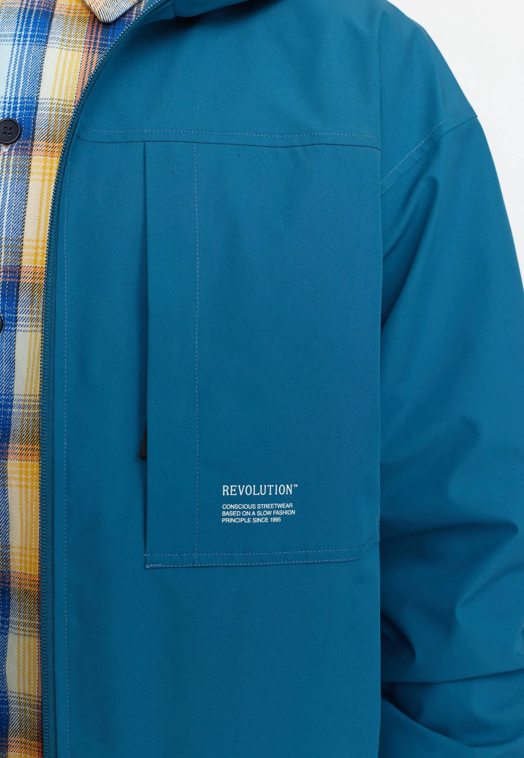 REVOLUTION |  7835 Hooded Windbreaker | Dark blue