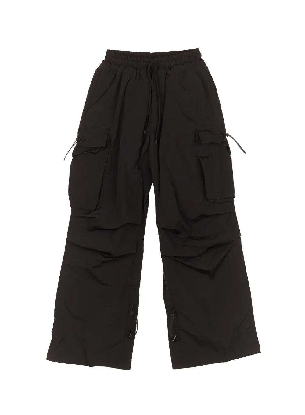 Shirred Cargo Windbreaker Pants IM525