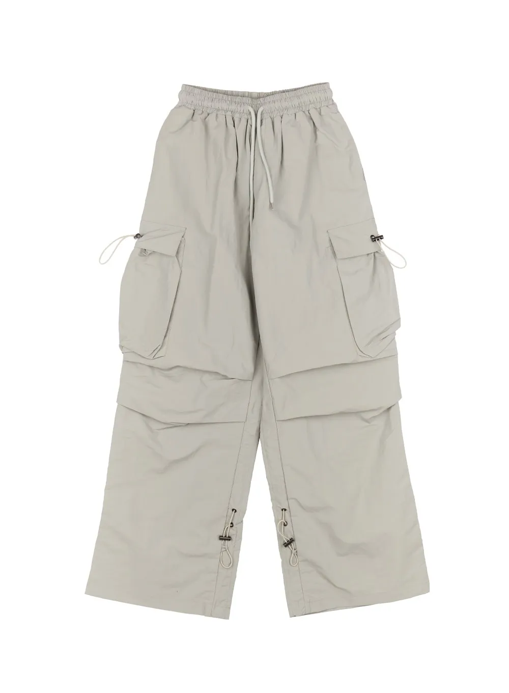 Shirred Cargo Windbreaker Pants IM525