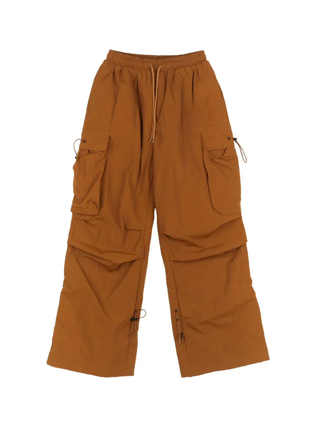 Shirred Cargo Windbreaker Pants IM525