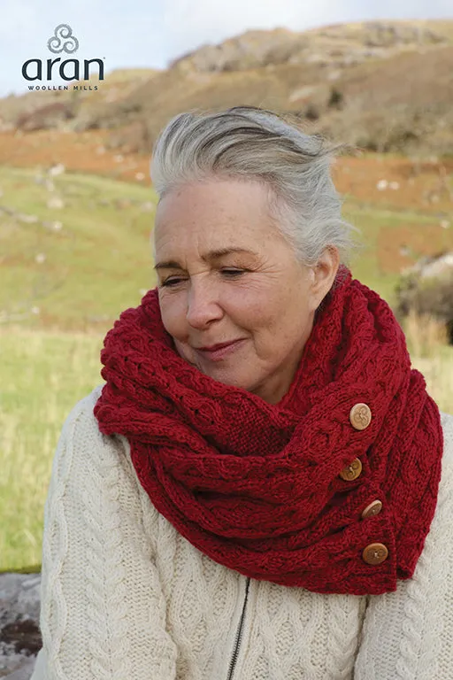 Snood Scarf with Buttons