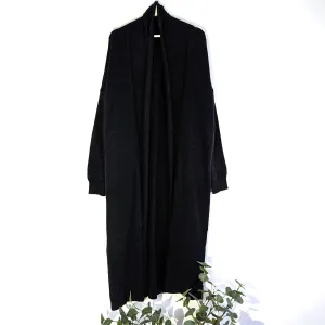 Substantial long length mohair mix cardigan (L-XL)