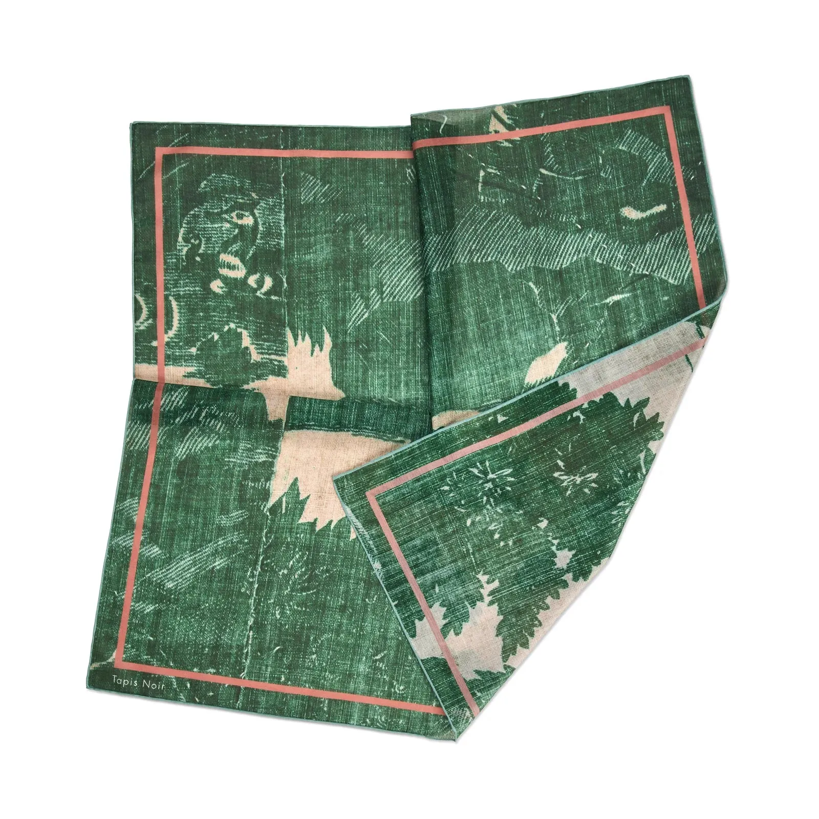 Tapis Noir Light Green Toile Scarf