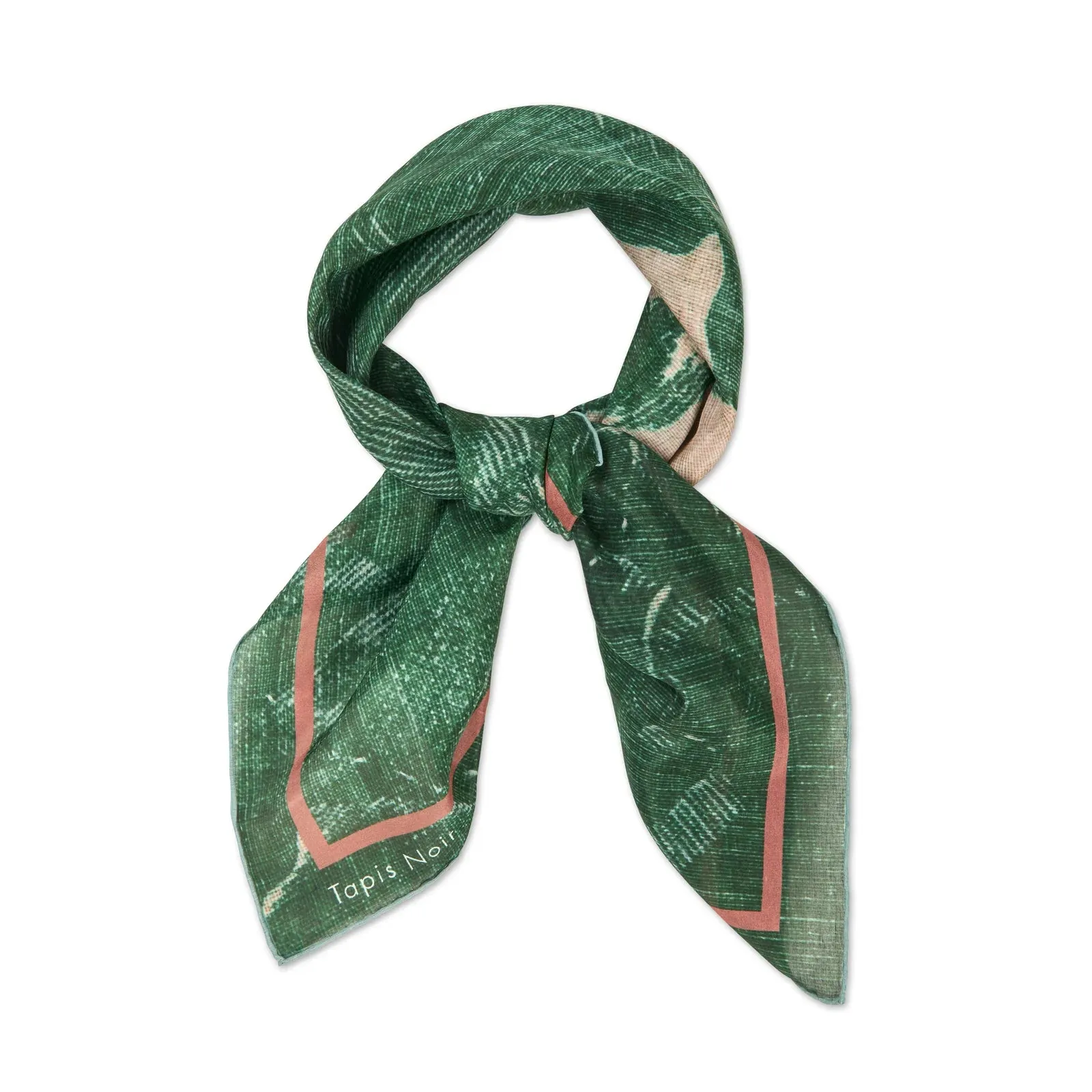 Tapis Noir Light Green Toile Scarf