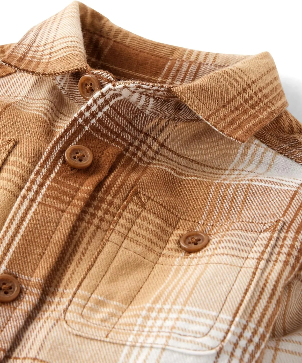 The Children's Place Baby Boys' and Toddler Long Sleeve Plaid Flannel Button Up Shirt