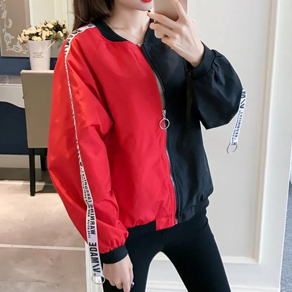 Thin Windbreaker Outwear Bomber Baseball  Jacket
