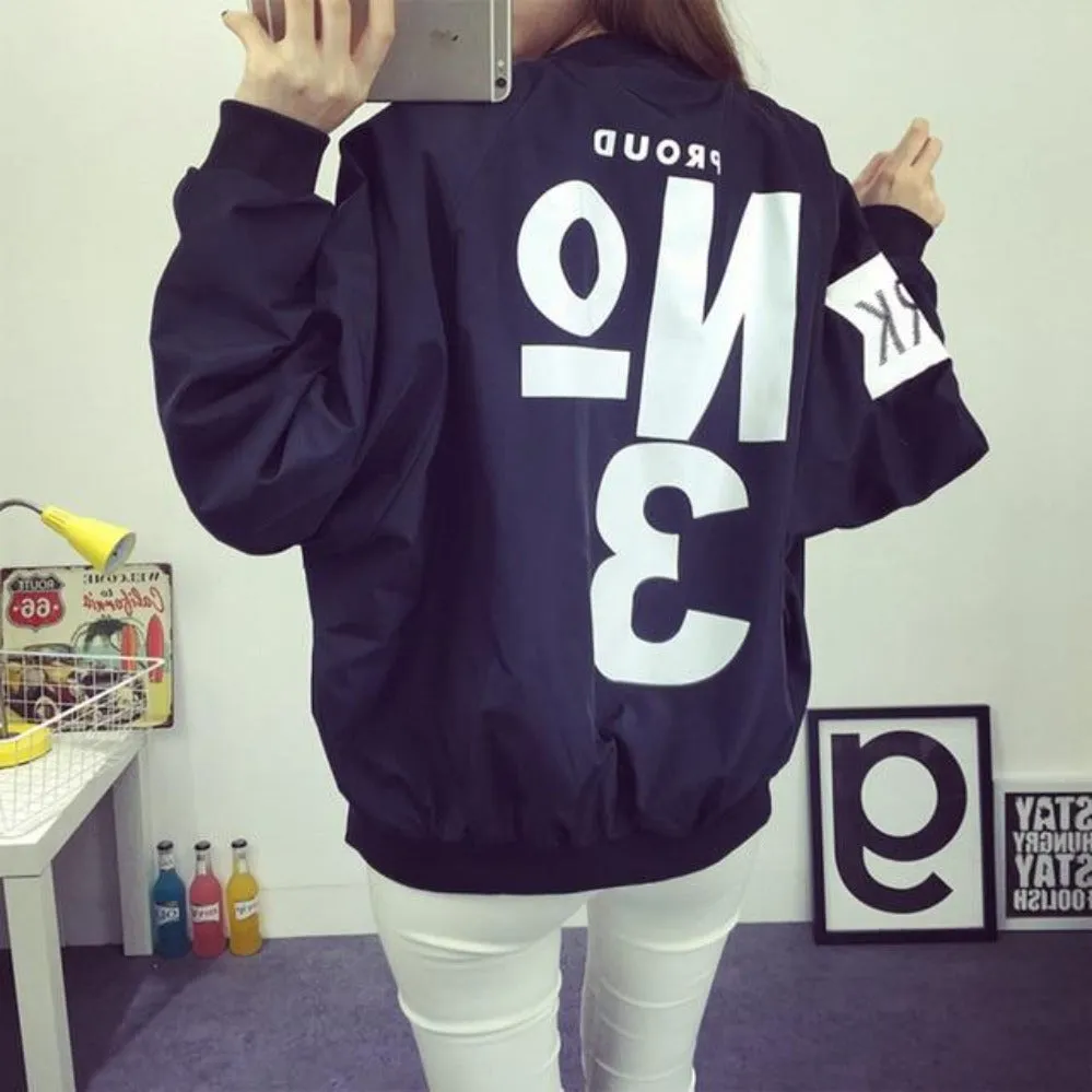 Thin Windbreaker Outwear Bomber Baseball  Jacket