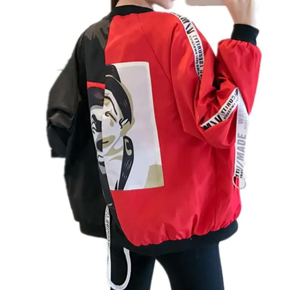 Thin Windbreaker Outwear Bomber Baseball  Jacket